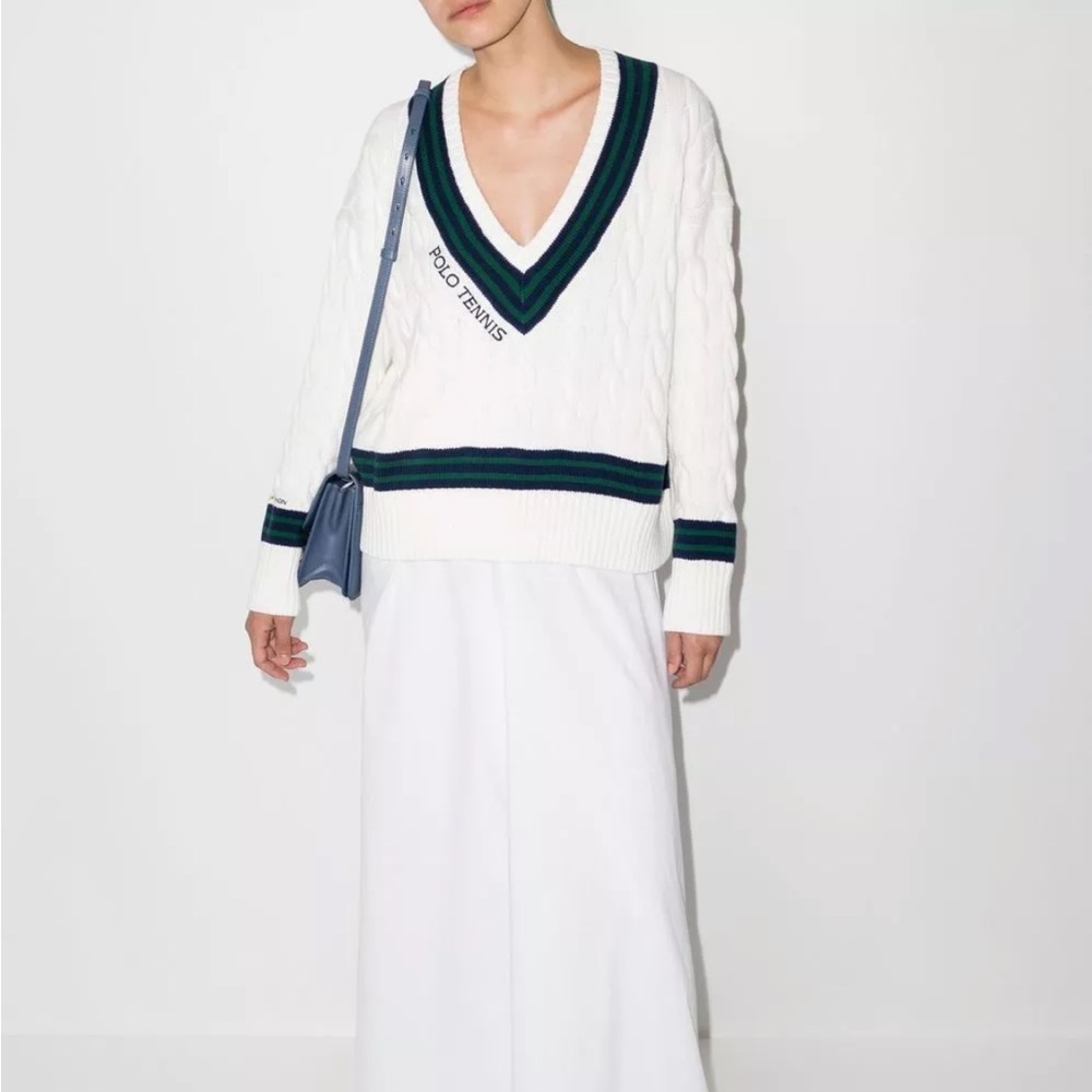 Polo x Wimbledon cable knit